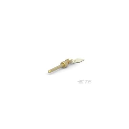 Te Connectivity Connector Contact, Size 20 Stud Size, 22 AWG, Yellow, Crimp Termination Only 745254-6